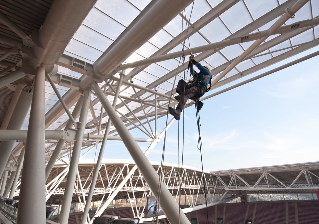 ⁠Konstrukcijų montavimas aukštyje