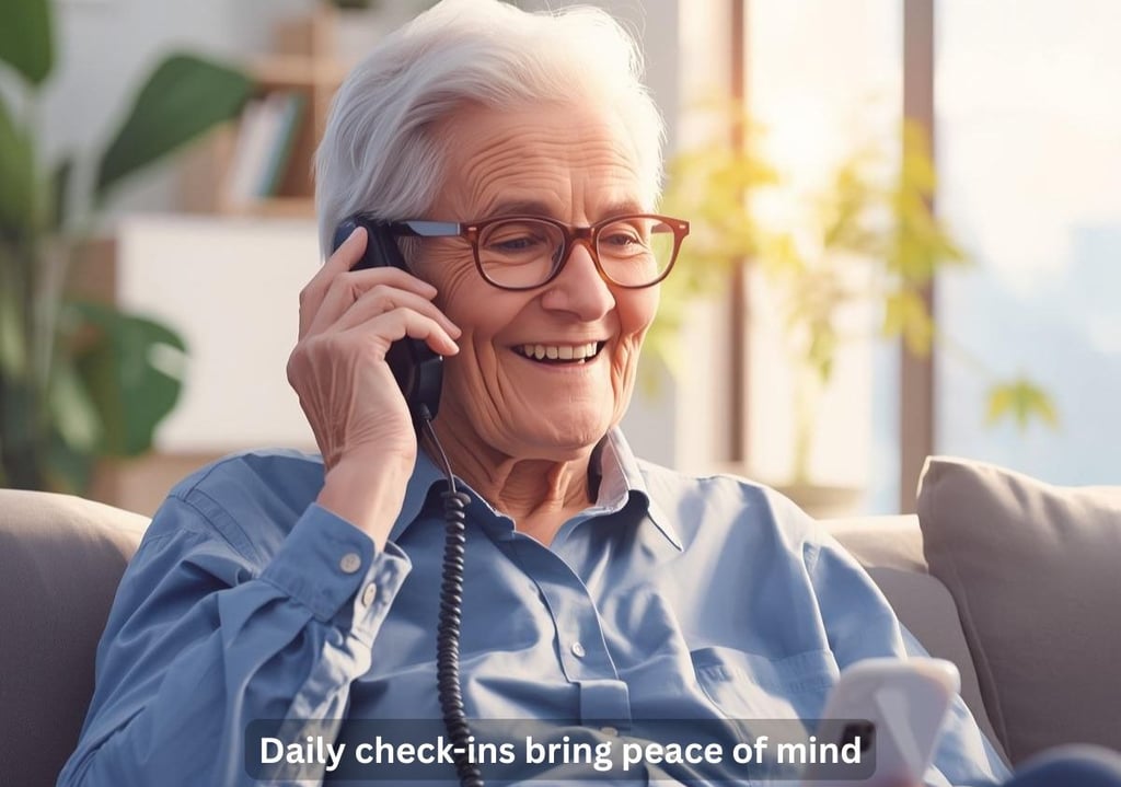 Daily check-in call helping seniors stay safe at home