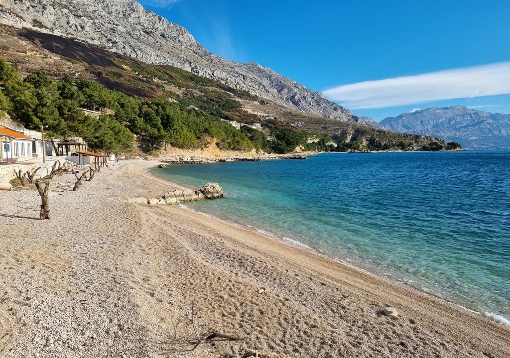 The photograph shows Artina, which is considered one of the most beautiful beaches in Croatia.