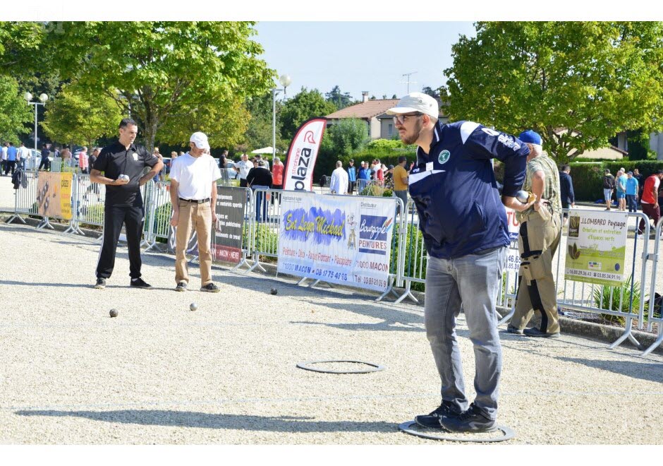 joueurs du régional de pétanque de Charnay les mâcon 2018