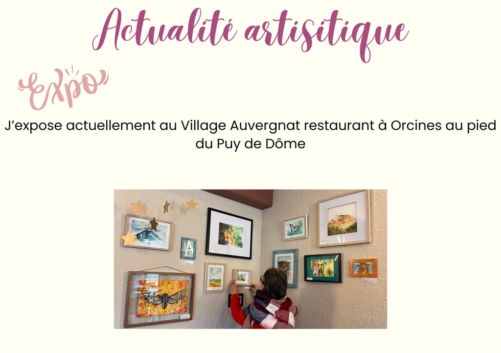 aquarelle exposition auvergne art decoration cadeau