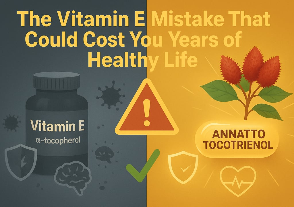 The Vitamin E Mistake That Could Cost zYou Years of Healthy Life