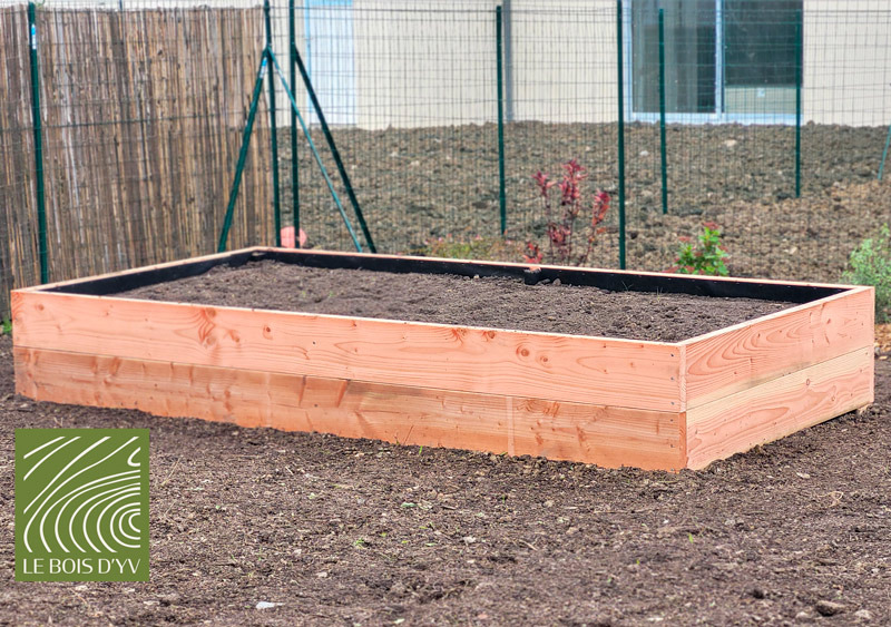 Carré potager en douglas