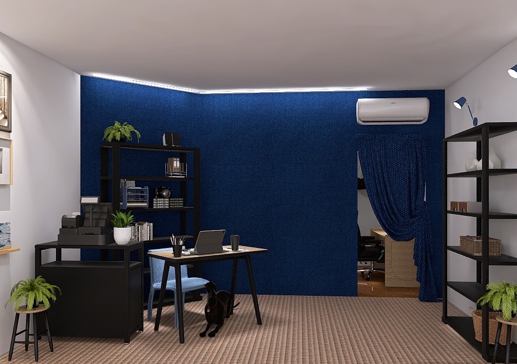 Render 3D de iluminación estratégica para concept store industrial en Venecia por Atípico.