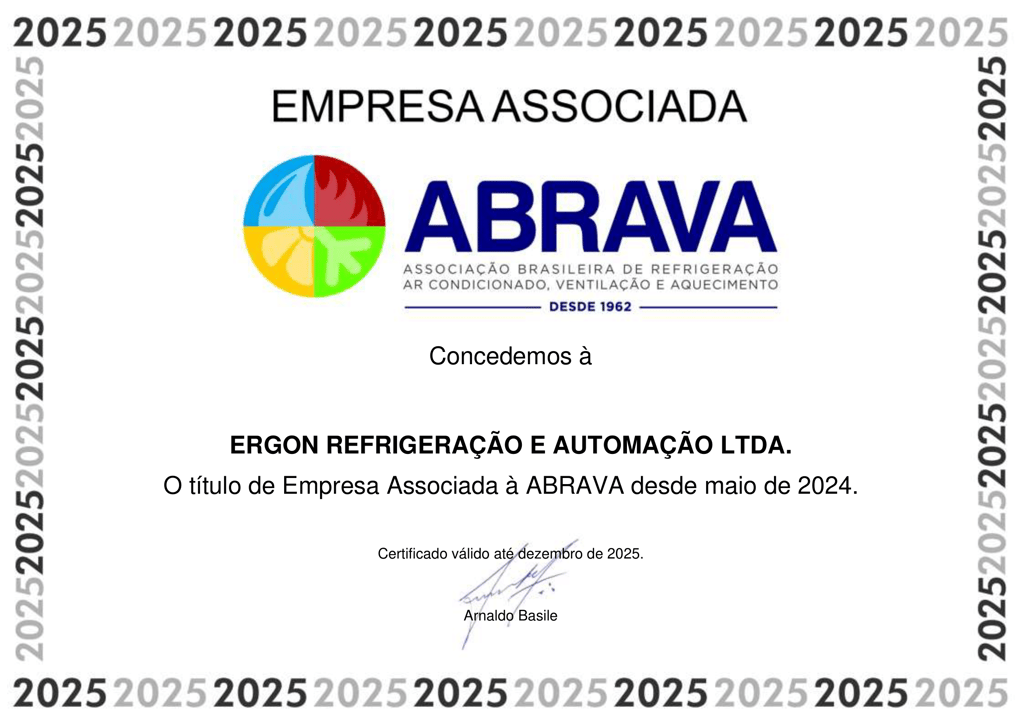 Certificado de Associação ABRAVA 2025