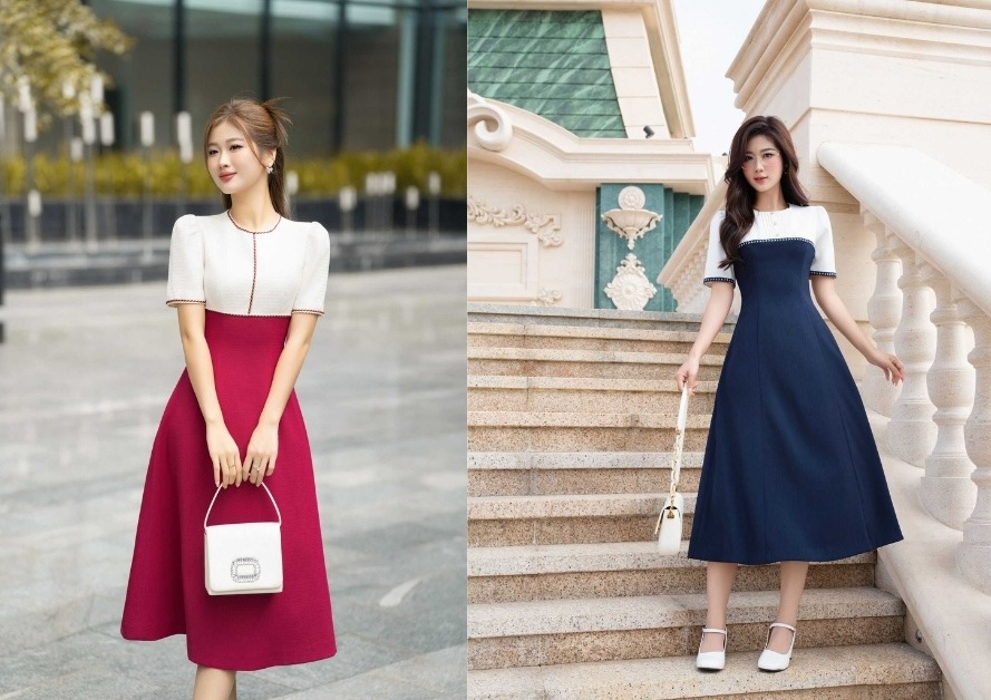 Những cách tạo dáng sang trọng và lịch lãm cho váy công sở và váy đi tiệc