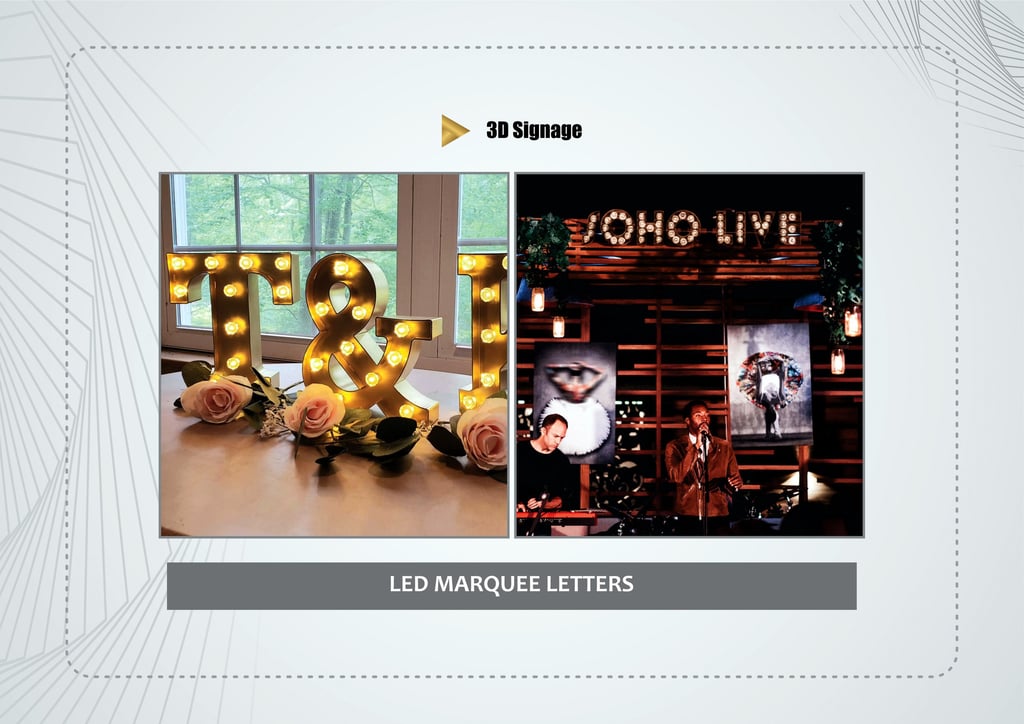 Led Marquee letters
