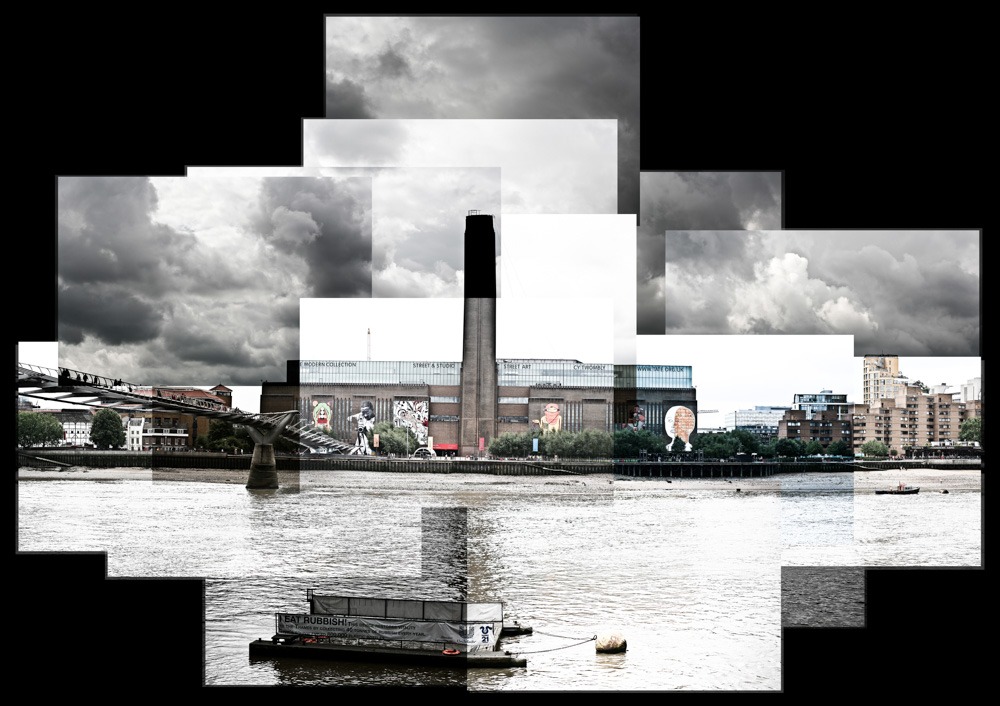 A gigantic joiner photo composition of Tate Modern