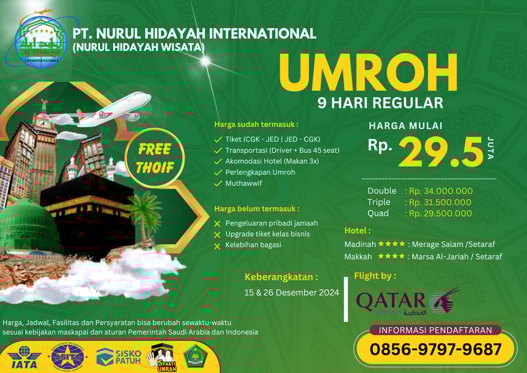 paket umroh desember 2024 reguler