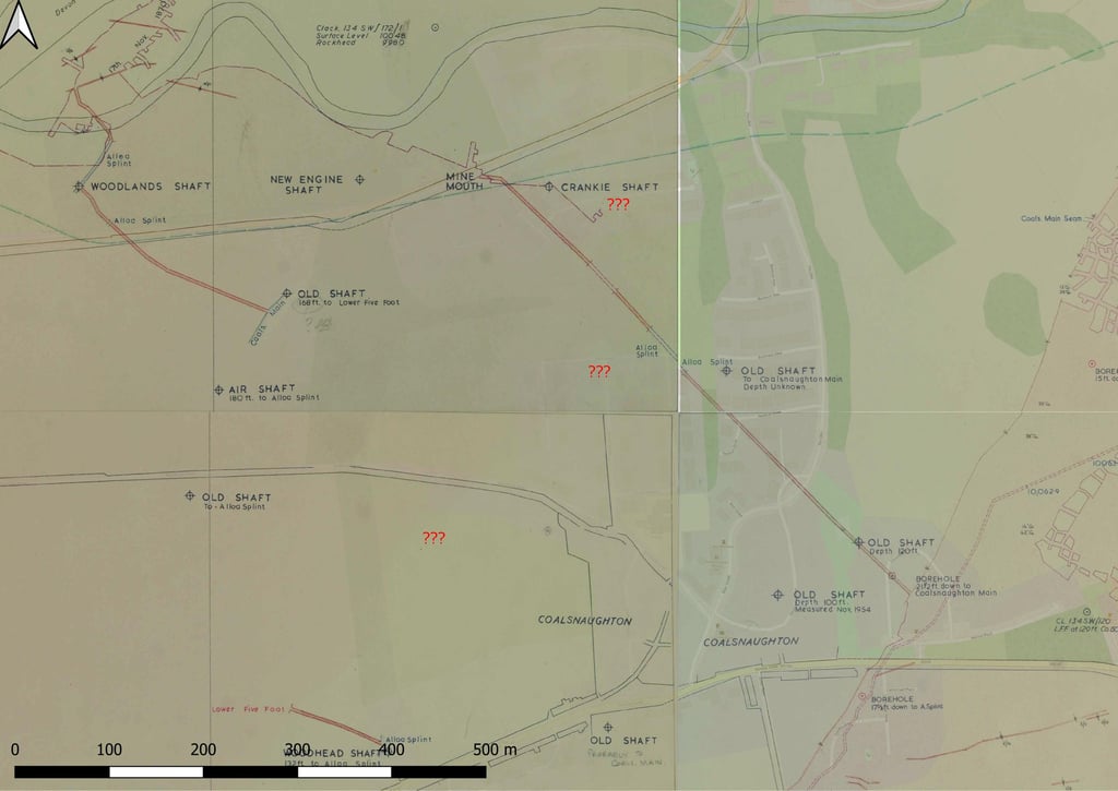 Combined mine plan of the Lower Five Foot Coal