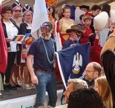 un groupe animé à la Nouvelle Orléans