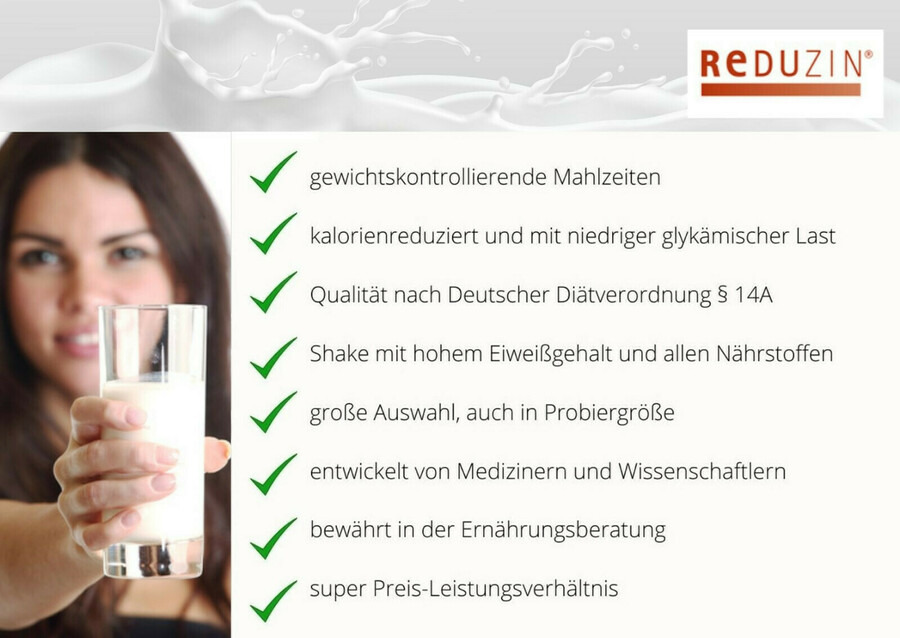 grafik 8 gruende warum du dich für reduzin diaetshake entscheiden solltest