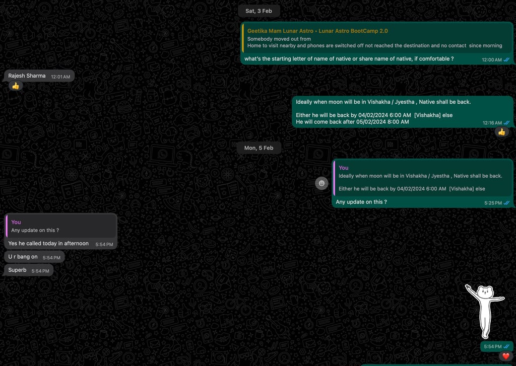 Missing Person Astrology Prediction