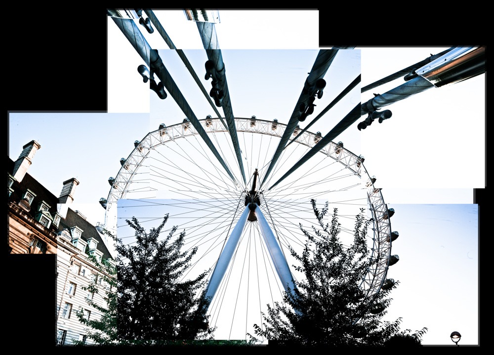 A huge photo joiner of the London Eye #1