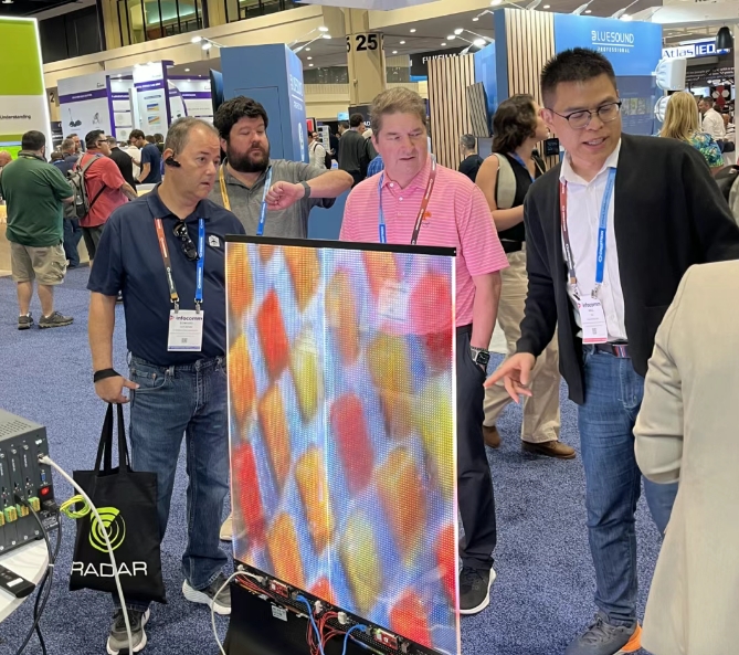 Application of Transparent LED Film in Exhibition Hall Design