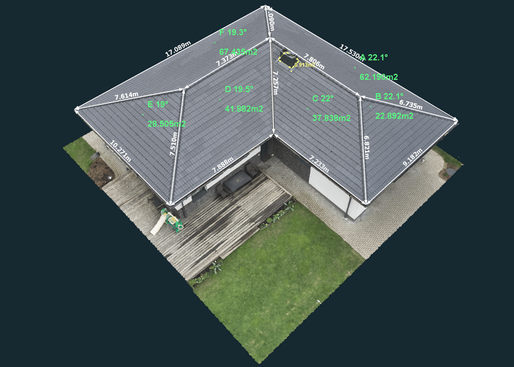 Kaip išmatuoti stogą?