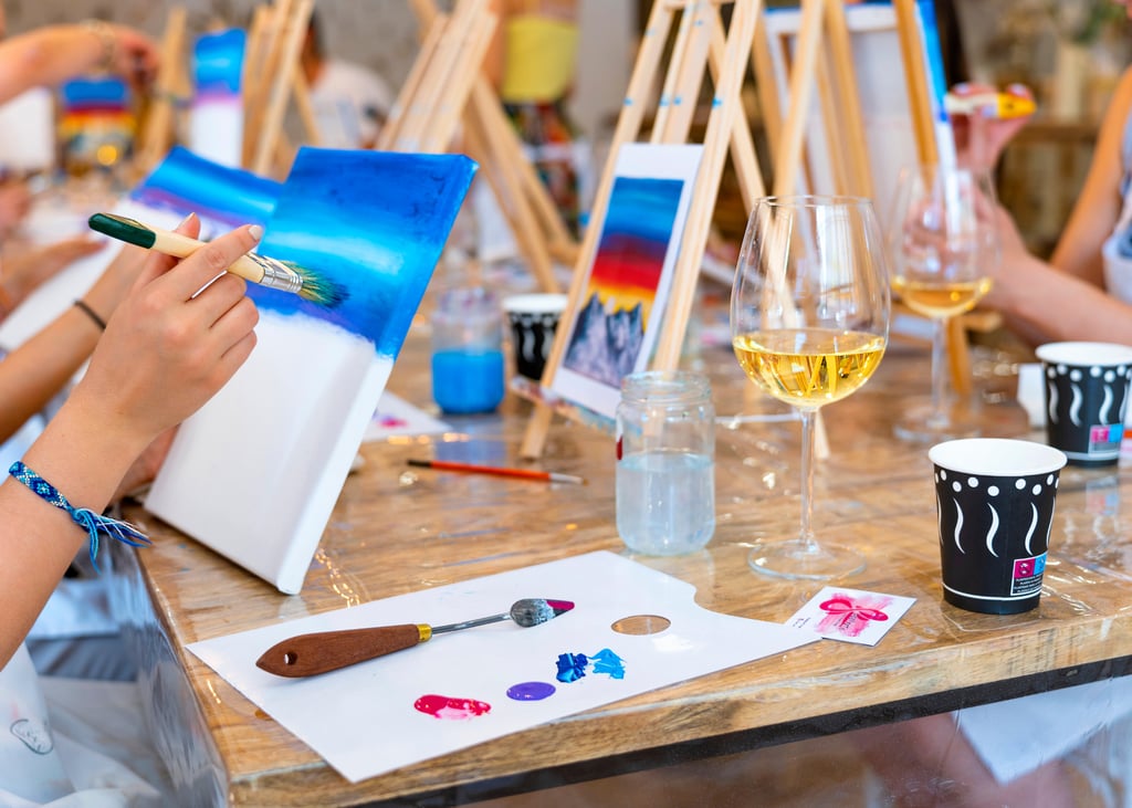 fun paint parties in vancouver, tote painting, pot painting, fun art activities