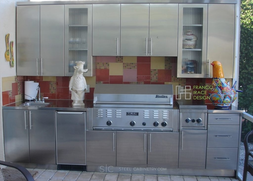 All stainless steel outdoor cabinets