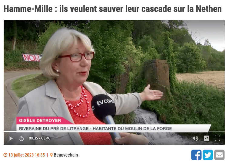 reportage de tvcom sur la cascade