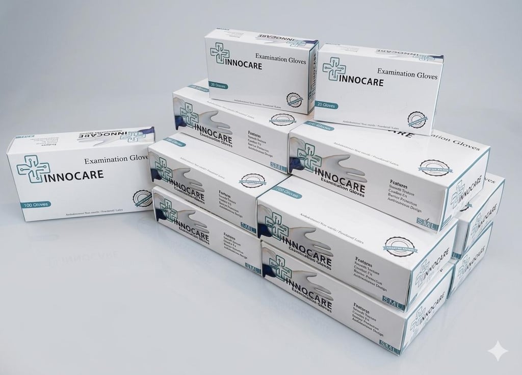 Innocare Brand Surgical Gloves supplier in india, Examination gloves supplier in India.