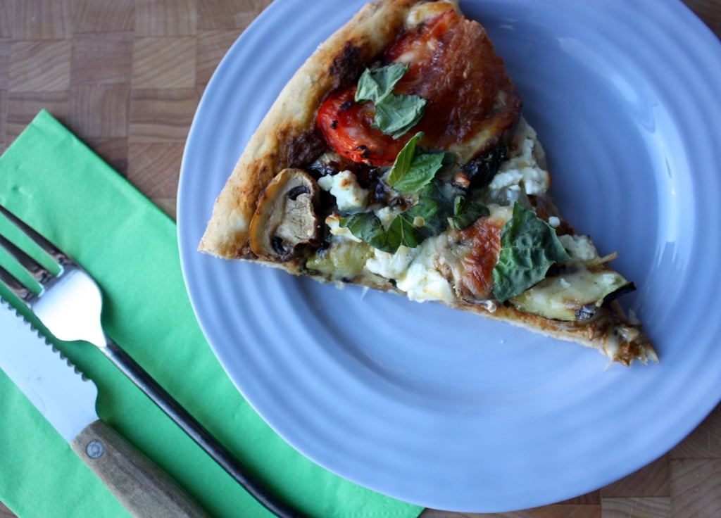 slice of summer veggie pizza