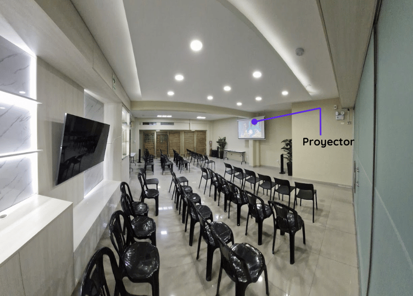 Auditorio con 50 sillas