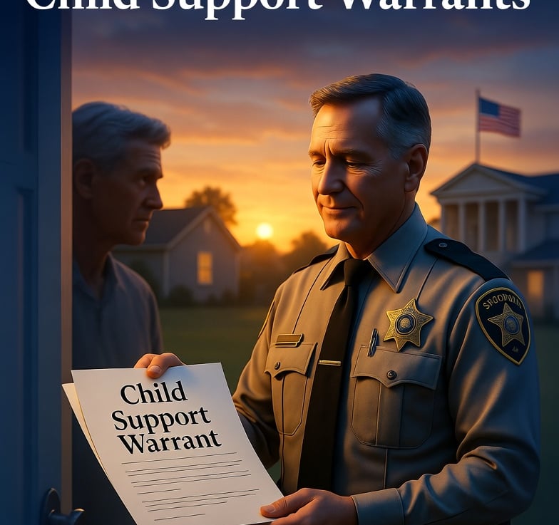 A Sheriff Officer reviews the County's Child Support Policies