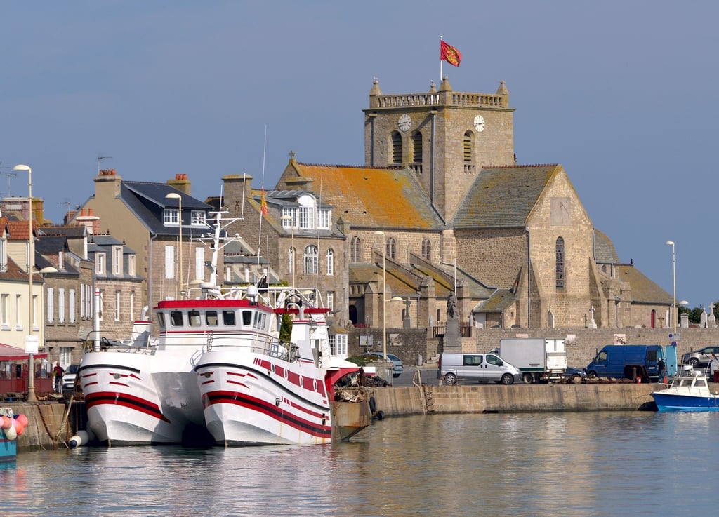 Port of Barfleur in France