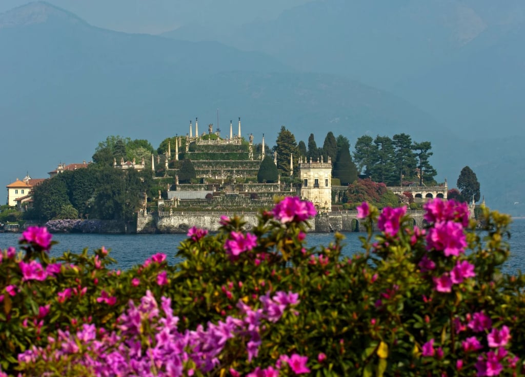 Isola Bella island and it' s terraced gardens