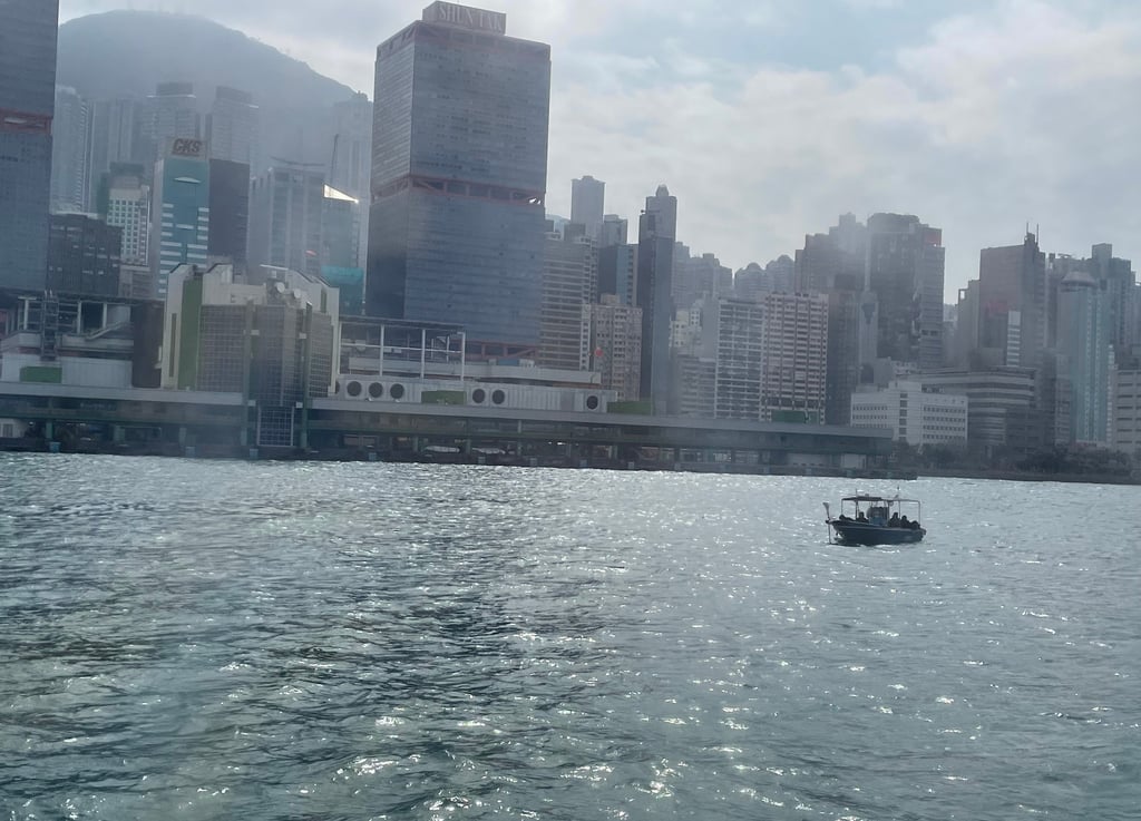 Victoria harbour in Hong Kong