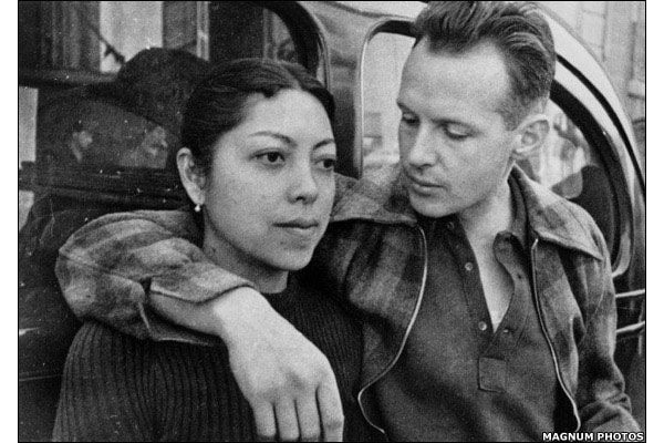 Henri Cartier-Bresson with his first wife, Indonesian, Ratna Mohini