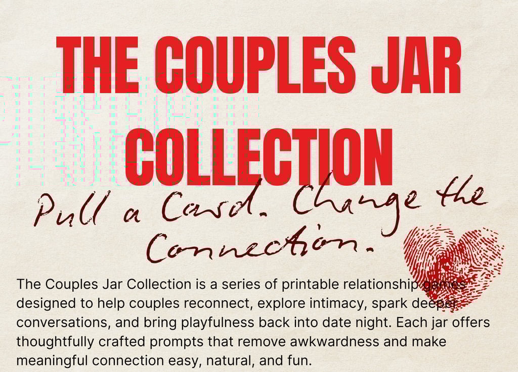The Couples Jar Collection printable games