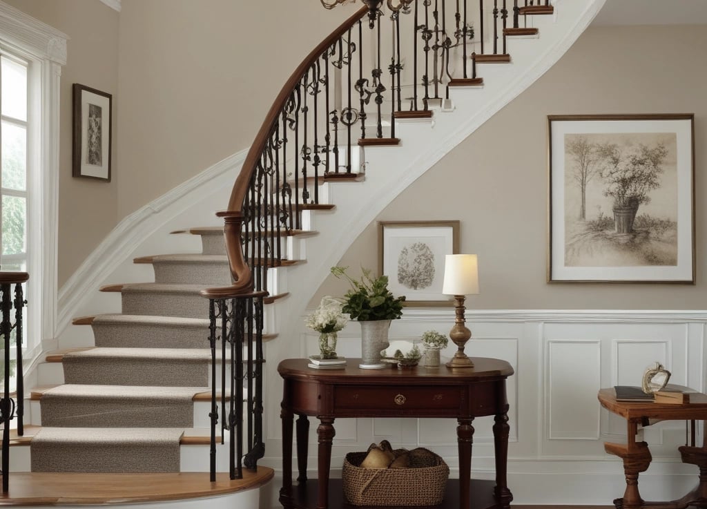 a view of a circular window in a building