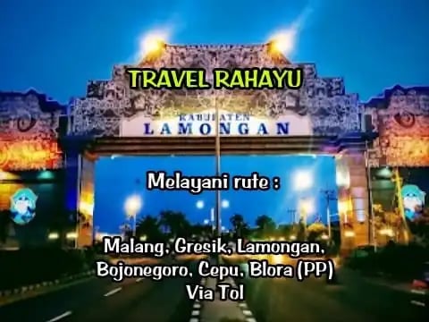 layanan rute Travel Rahayu Malang dari Malang ke Lamongan dan sekitarnya