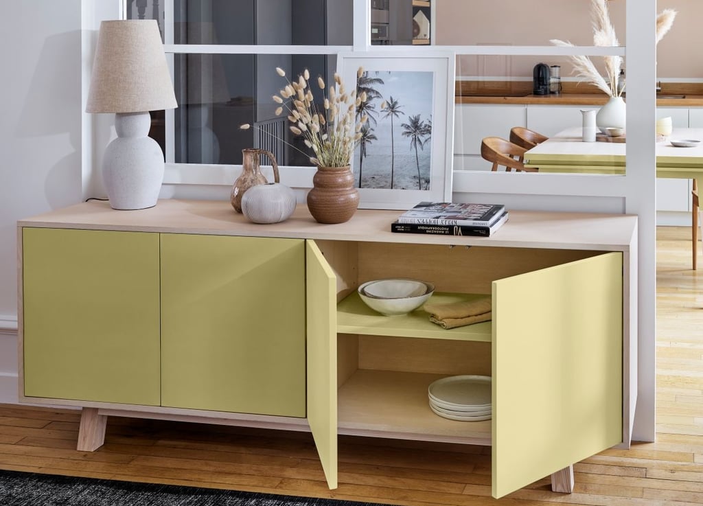 Buffet bas jaune Mon Petit Meuble Français