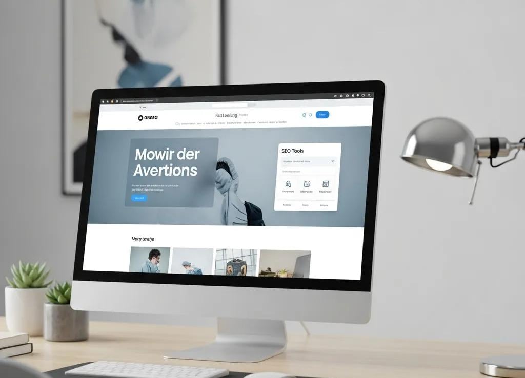 computer screen showcasing a well designed website illustrating the importance of custom web design