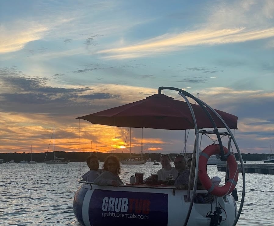 grub tub at sunset