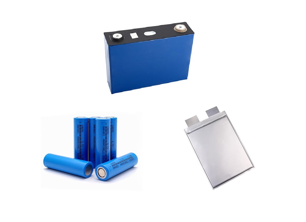 Pouch cell, Cylinder cell, Prismatic cell, EV modules, EES modules
