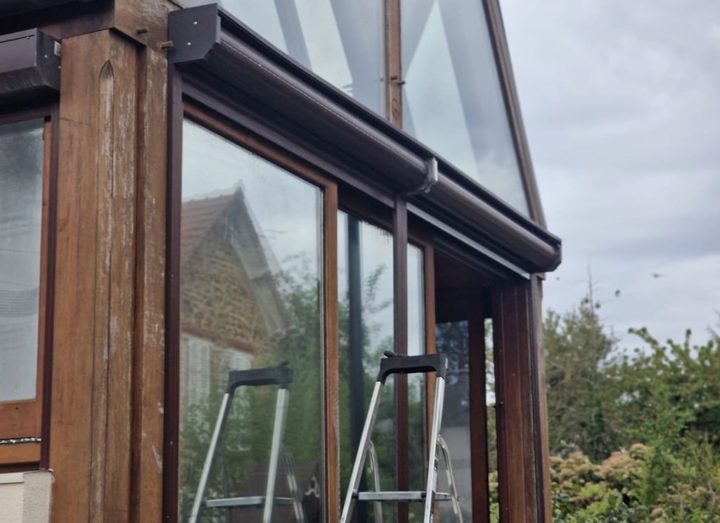 reflet echelle store en hiver