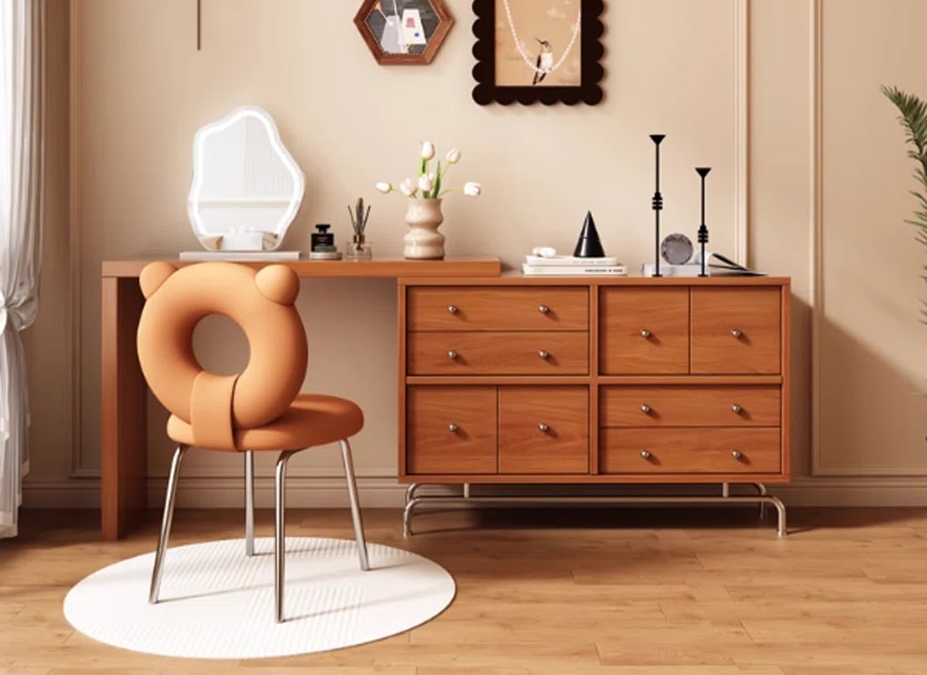 Hector Dresser turns into a vanity by corrigan studio. Exclusively for Wayfair. Dresser turns into d
