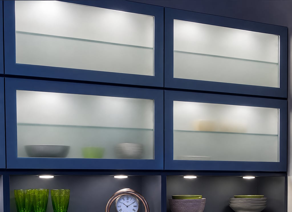Aluminum Frosted Glass Door