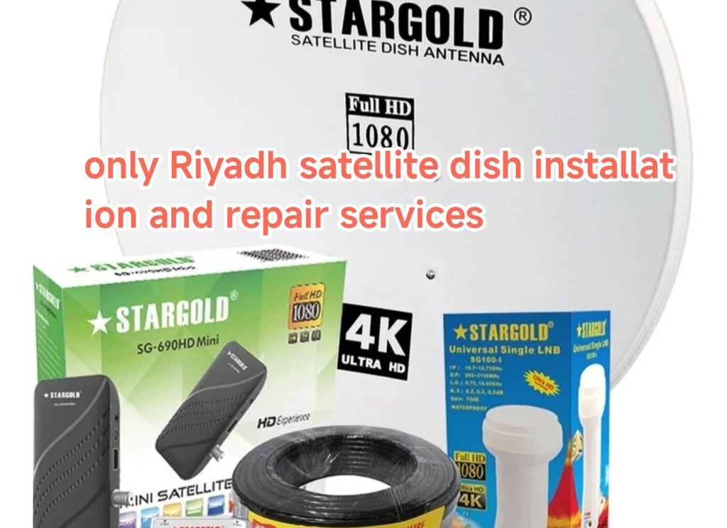 Satellite dish installation work accessories