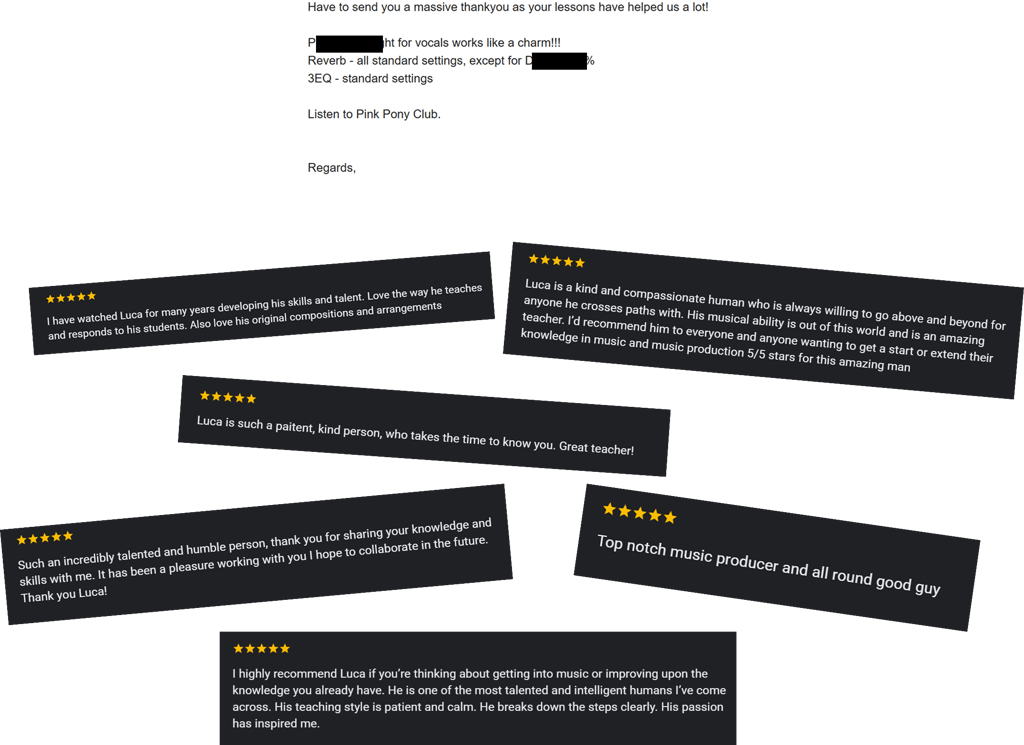 5 star testimonials