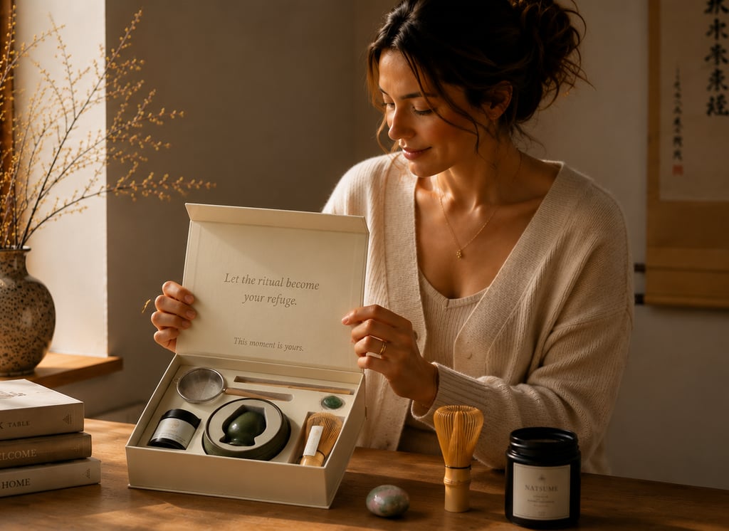 Best matcha kit for beginners displayed as part of a mindful morning ritual.