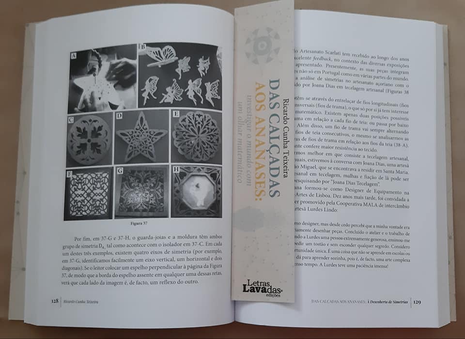 Scarlati Arte em Madeira Livro Das Calçadas aos Ananases: investigar o mundo com um olhar matemático