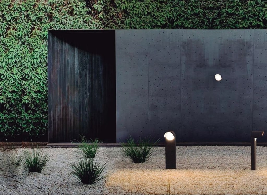 iluminación exterior jardín