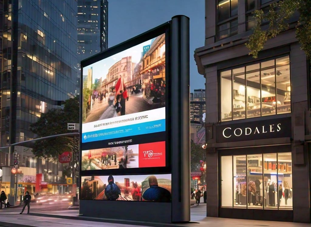 outdoor display screen price