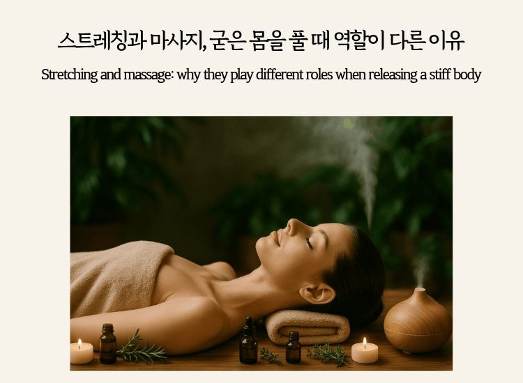 A woman resting during aromatherapy massage, representing massage care for a stiff body