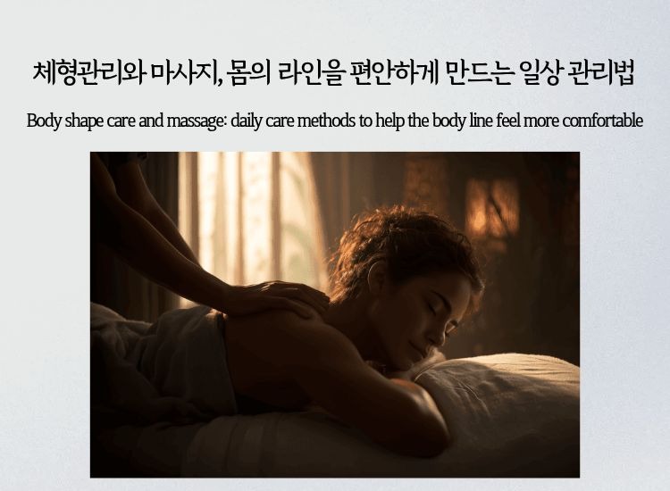 A woman receiving a relaxing massage, representing body shape care and comfortable body line
