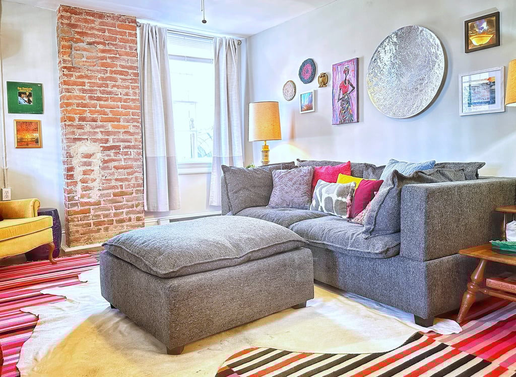 living room with sectional sofa boho hangout 2123 rivermont